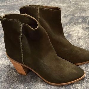BP Faux Suede Black Booties